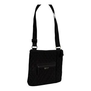 Vera Bradley Hipster Crossbody Bag – Classic Black Microfiber – NWOT